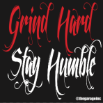 Grind Hard Stay Humble Sticker